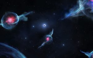 Astronomit Ovat Saaneet Ensimmäisen Kuvan Kahdesta Yhdessä Pyörivästä Mustasta Aukosta.