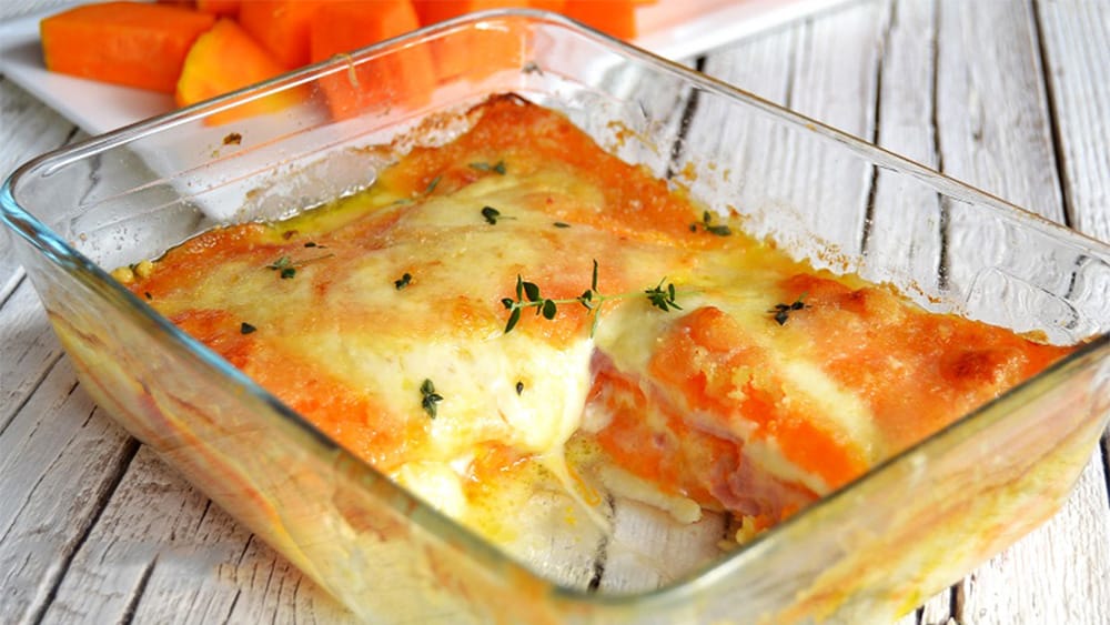 Pumpkin Parmigiana, Herkulliseen, Nopeaan Ja Vähäkaloriseen Illalliseen. Vain 250 Kcal!