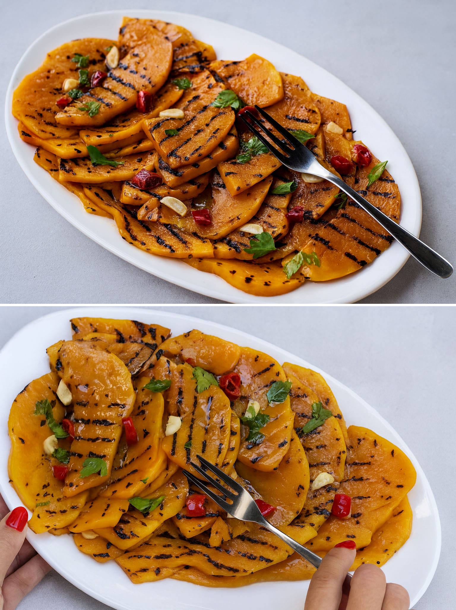 Grillattua Kurpitsaa