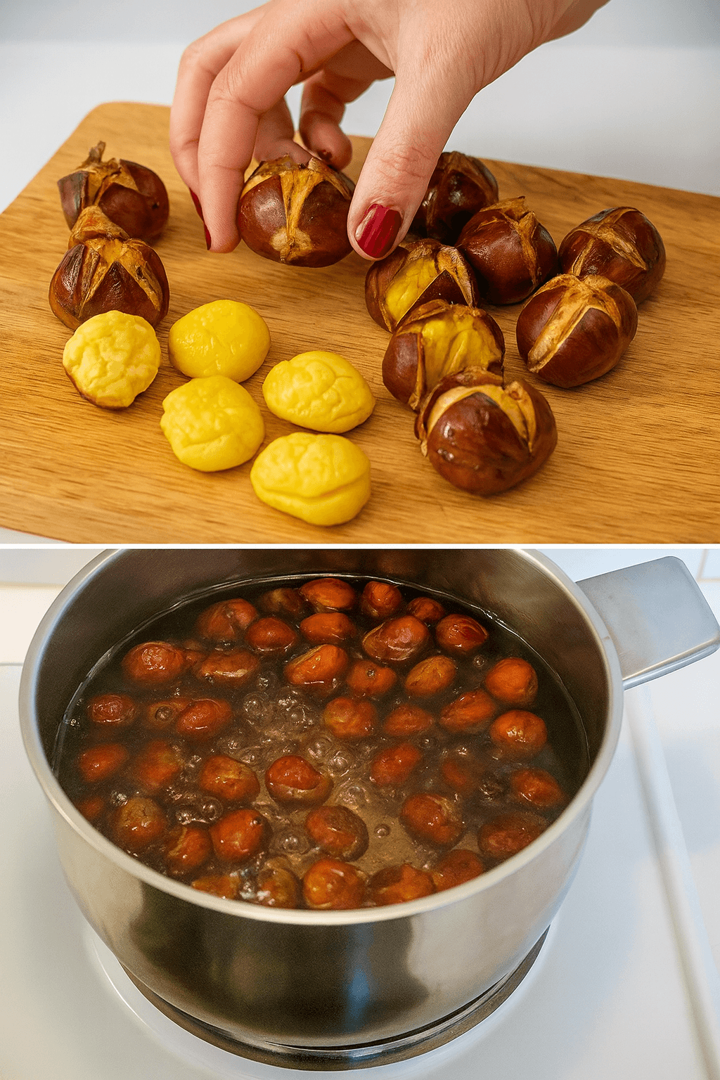 Kuori Kastanjat Vaivattomasti