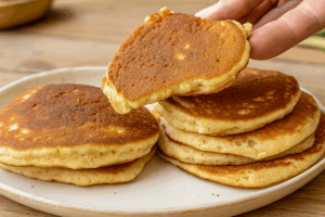 Proteiiniton Ja Syytön Aamiainen: 3 Ainesosaa, Nolla Sokeria Ja Vain 95 Kcal Per Pannukakku (Terveellistä, Pehmeää Ja Valmista 10 Minuutissa)