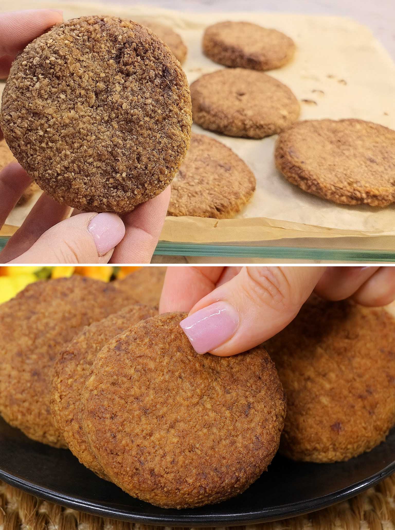 Kaura-, Banaani- Ja Pähkinäkeksejä