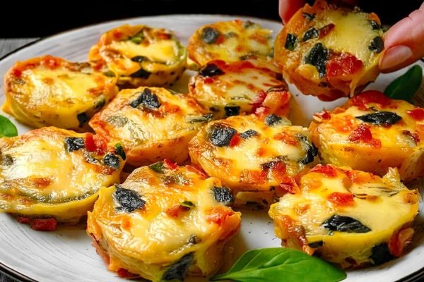 Nerokas Illallinen, Joka Saa Kaikki, Ehdottomasti Kaikki, Syömään Vihanneksia: Munakoiso-, Pippuri- Ja Tomaattimuffinsseja Vain 90 Kcal!