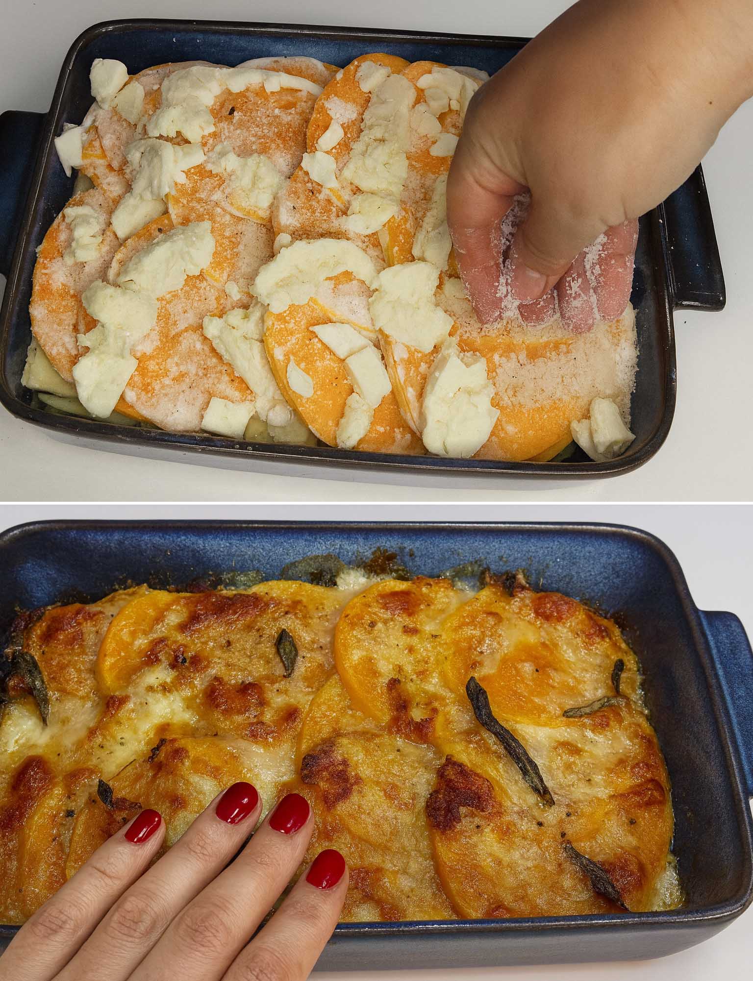Paistettu Kurpitsa Au Gratin