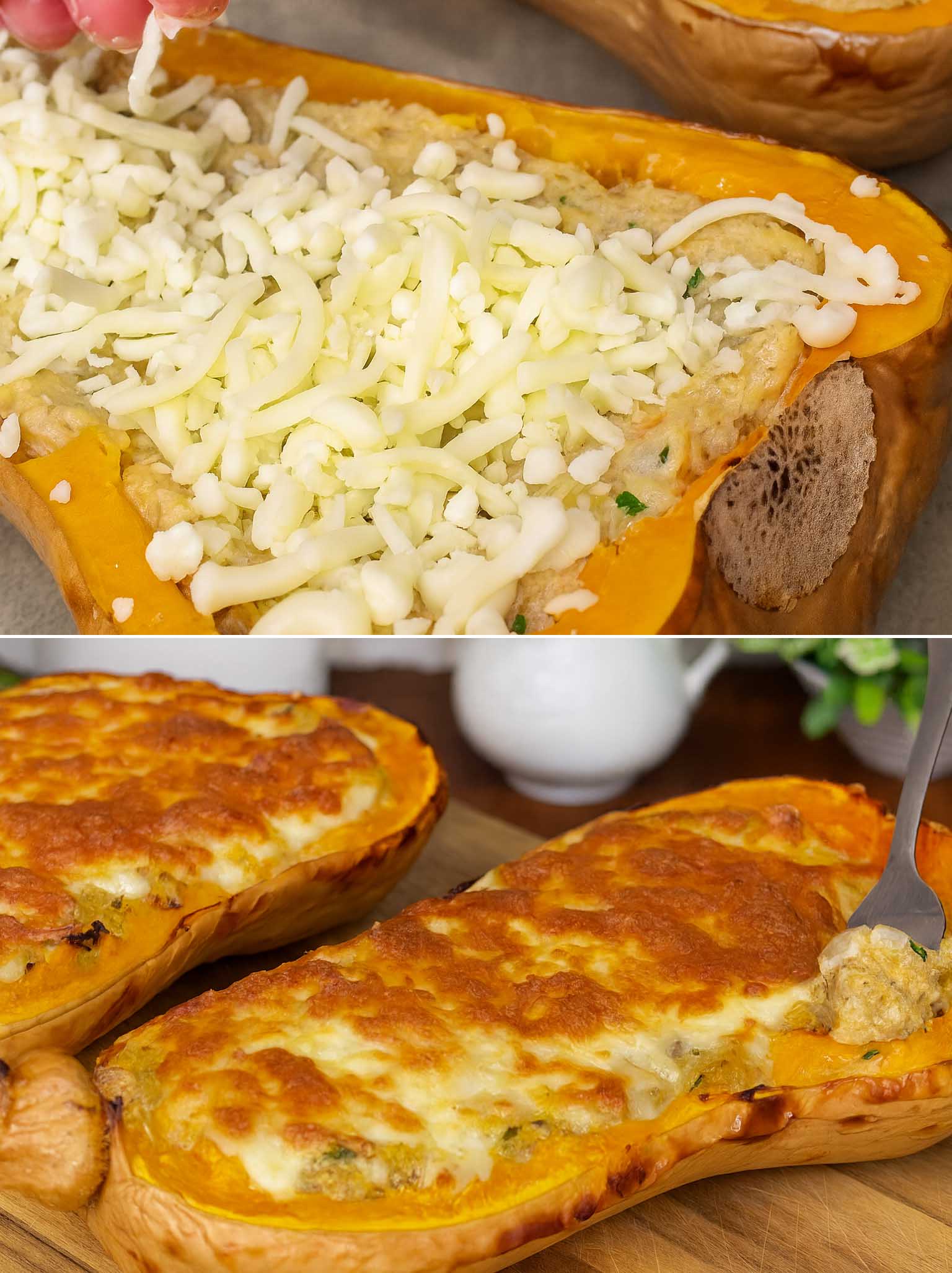 Täytetyt Kurpitsat Au Gratin