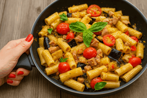 La Ricetta Che Mi Salva Sempre Anche A Dieta: Pasta Con Tonno E Melanzane, Al Profumo Di Basilico Ed È Pronta In Mezz’ora