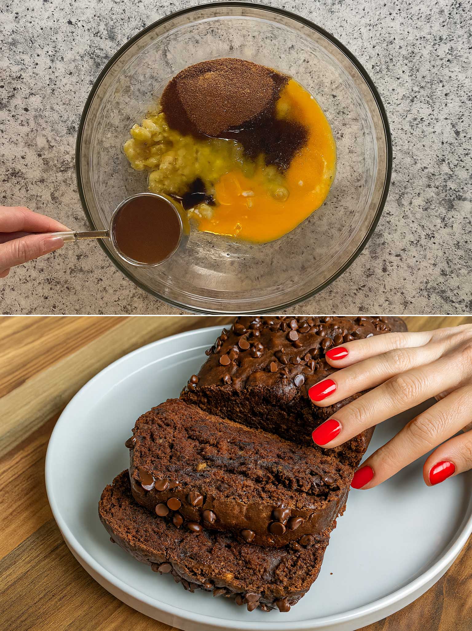 Kaakao Banaani Leipä