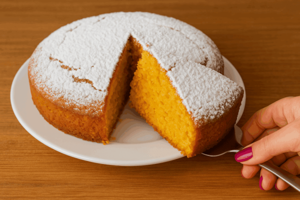 Torta Di Carote All’Acqua Senza Uova, Latte E Burro: Soffice, Leggera E Con Meno Di 200 Calorie A Fetta (Solo Ingredienti Semplici)