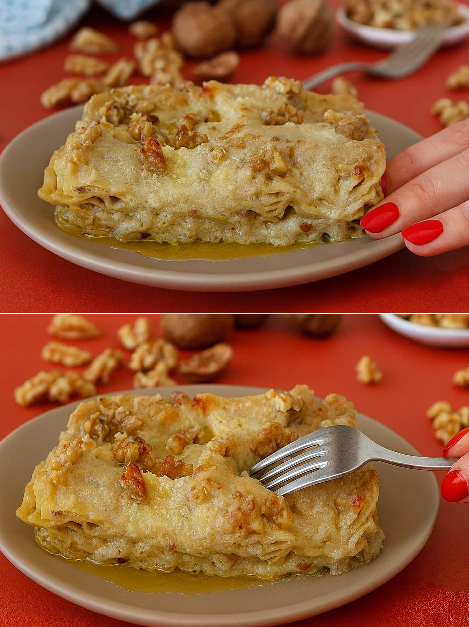 Saksanpähkinä Lasagne