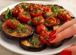 Ei Tarvitse Paistaa, Uunissa Munakoisoista Tulee Supermaukkaita Ja Kevyitä: Kirsikkatomaattien Ja Korppujauhojen Kanssa Se On Herkullinen Ruokalaji, Jonka Tekisin Uudestaan ​​Joka Päivä