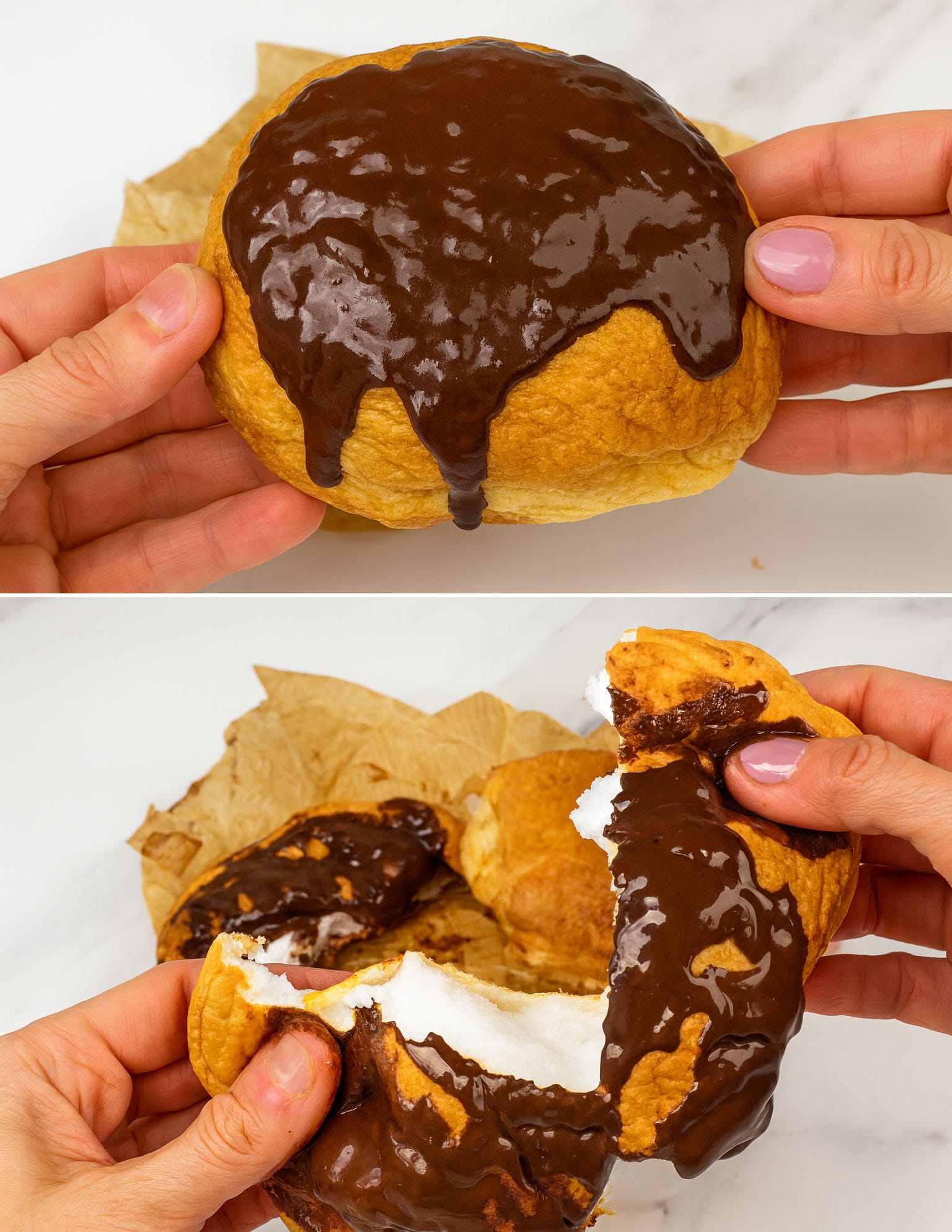 Munanvalkuais- Ja Suklaajälkiruoka