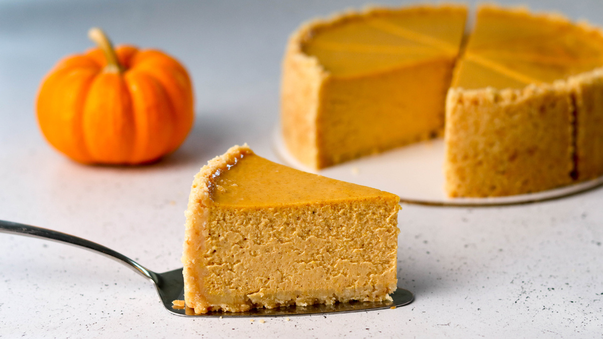 Kurpitsa-Juustokakku Mini-Kurpitsilla