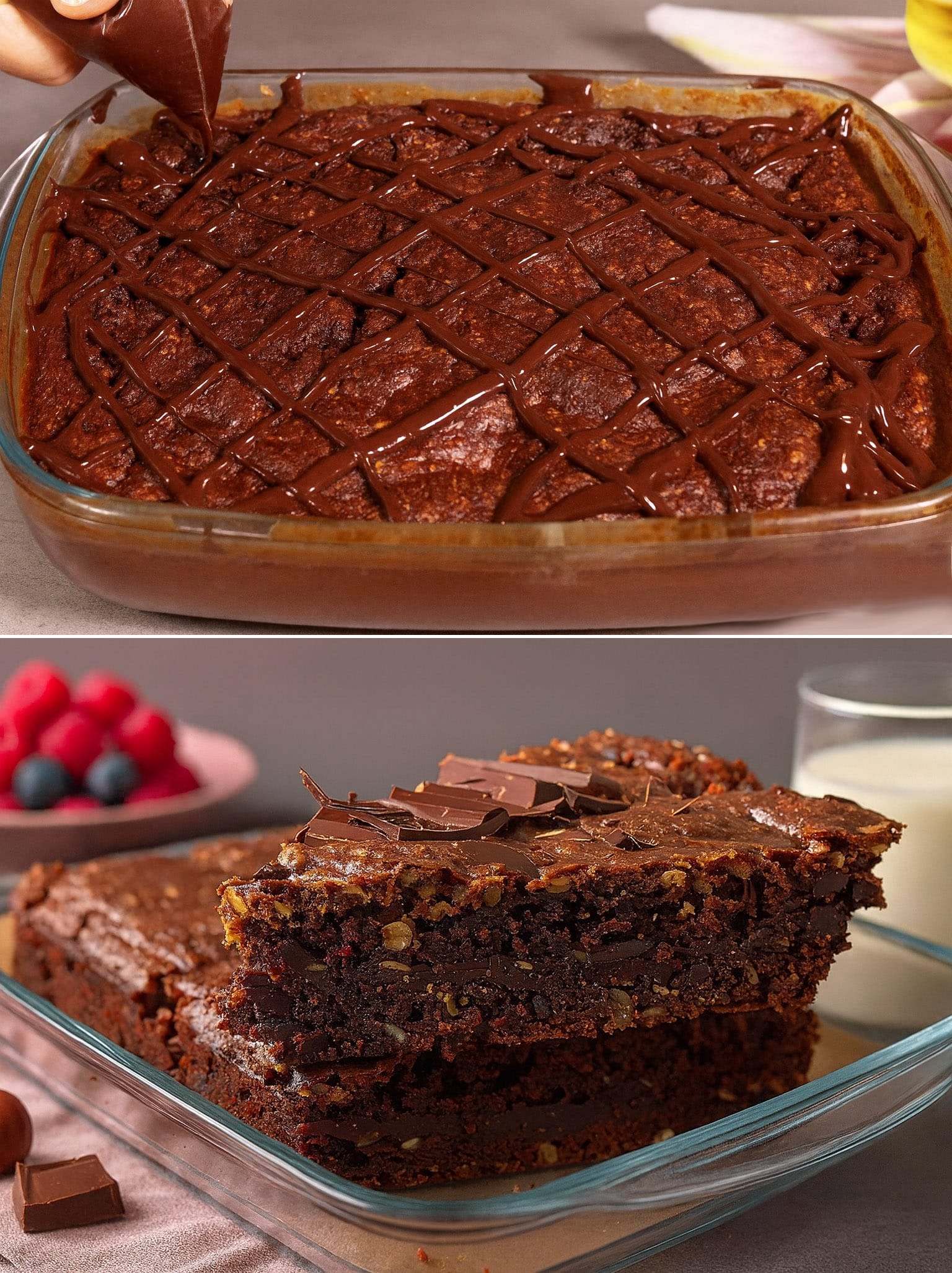 Kaura-, Banaani- Ja Suklaakakku