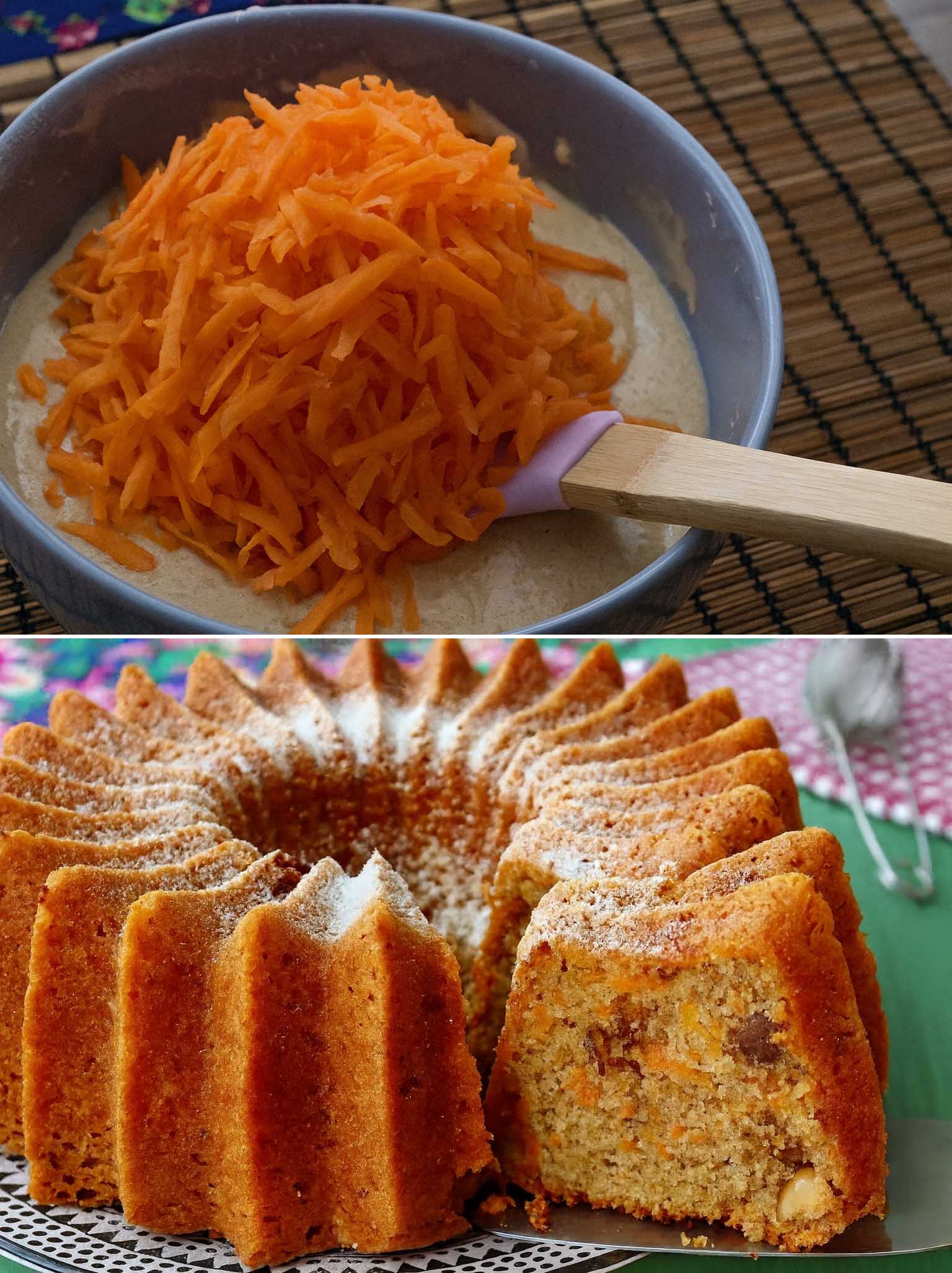 Porkkana- Ja Pähkinäkakku