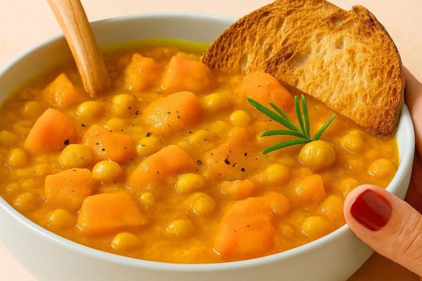 La Ricetta “Povera” Che Mi Salva Ogni Volta: Zuppa Di Ceci E Zucca, Pronta In Poco Tempo E Che Fa Bene Al Cuore E Alla Pancia!