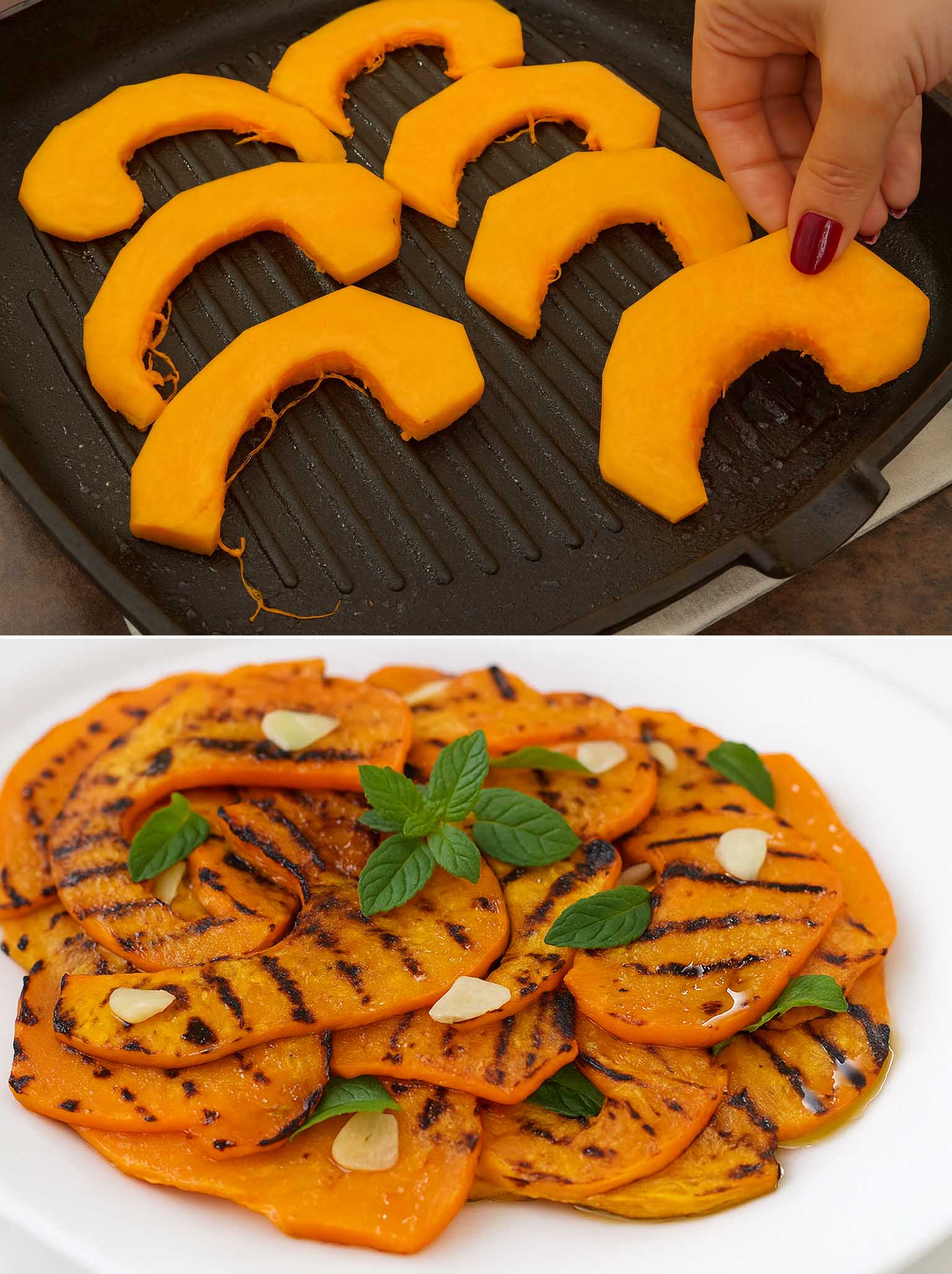 Grillattua Kurpitsaa